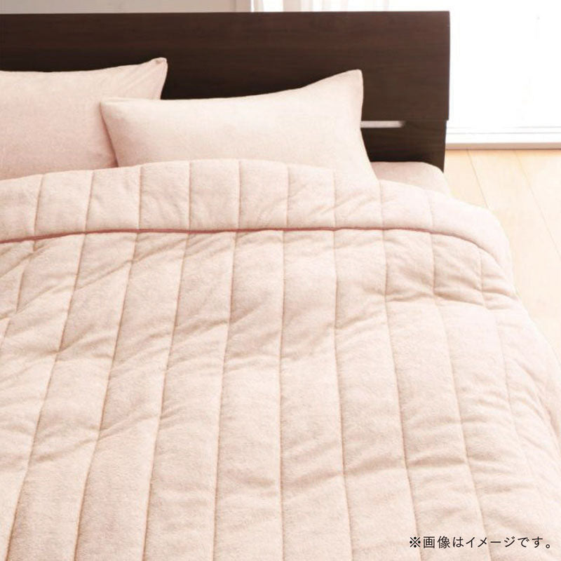 【favorite 20 colors】ザブザブ洗えて気持ちいい!コットンタオルのケット・パッド キルトケット・敷きパッドセット シングル 寝具カラー さくら