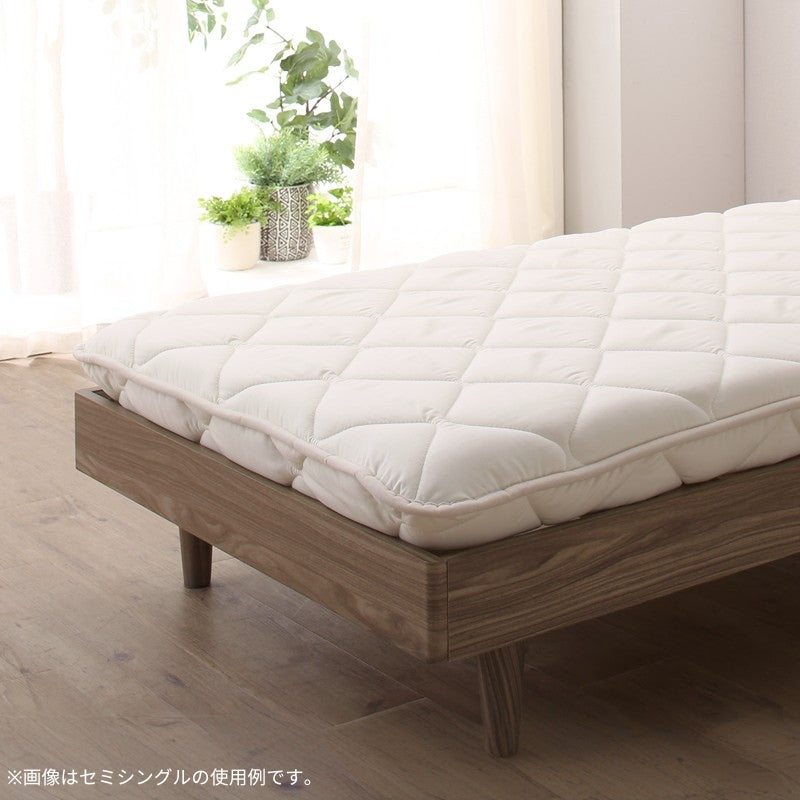 ベッドにぴったり敷布団 セミシングル 寝具カラー アイボリー