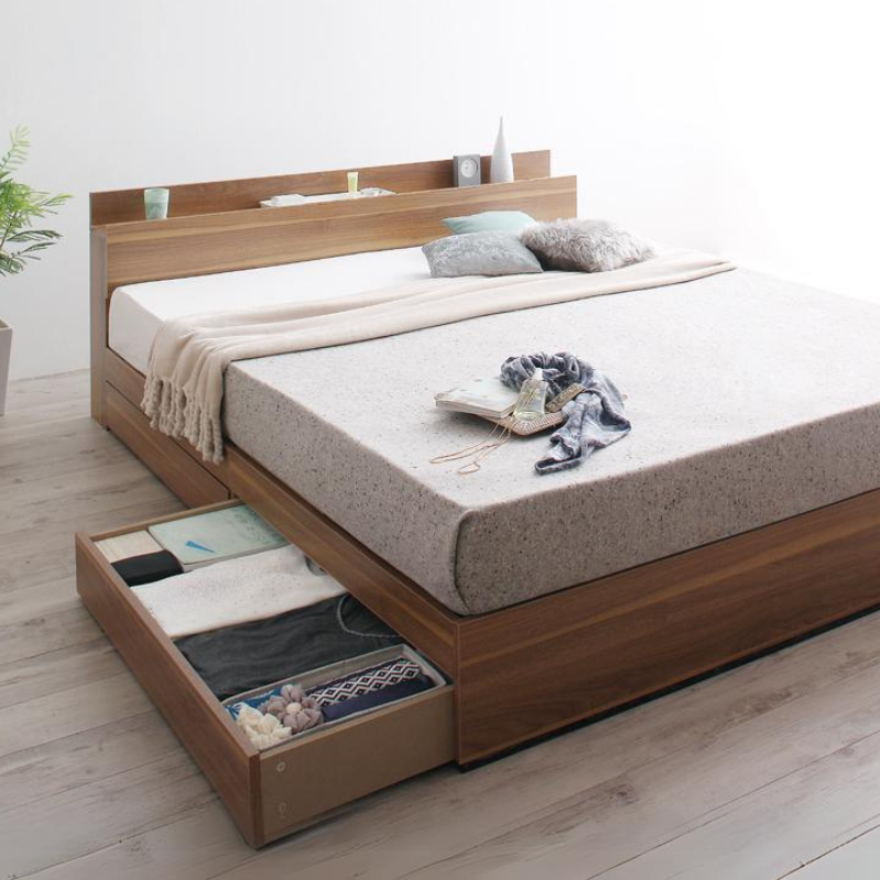 棚・コンセント付収納ベッド Montray モントレー – precocirico 棚・コンセント付収納ベッド Montray モントレー – precocirico