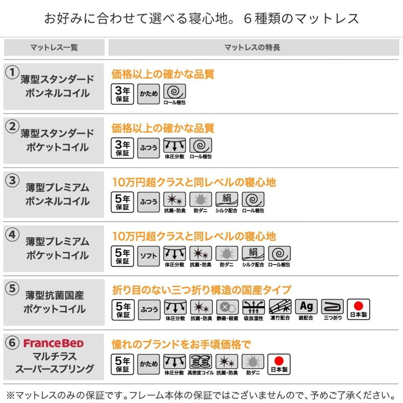 長く使える国産頑丈大容量跳ね上げ収納ベッド BERG ベルグ