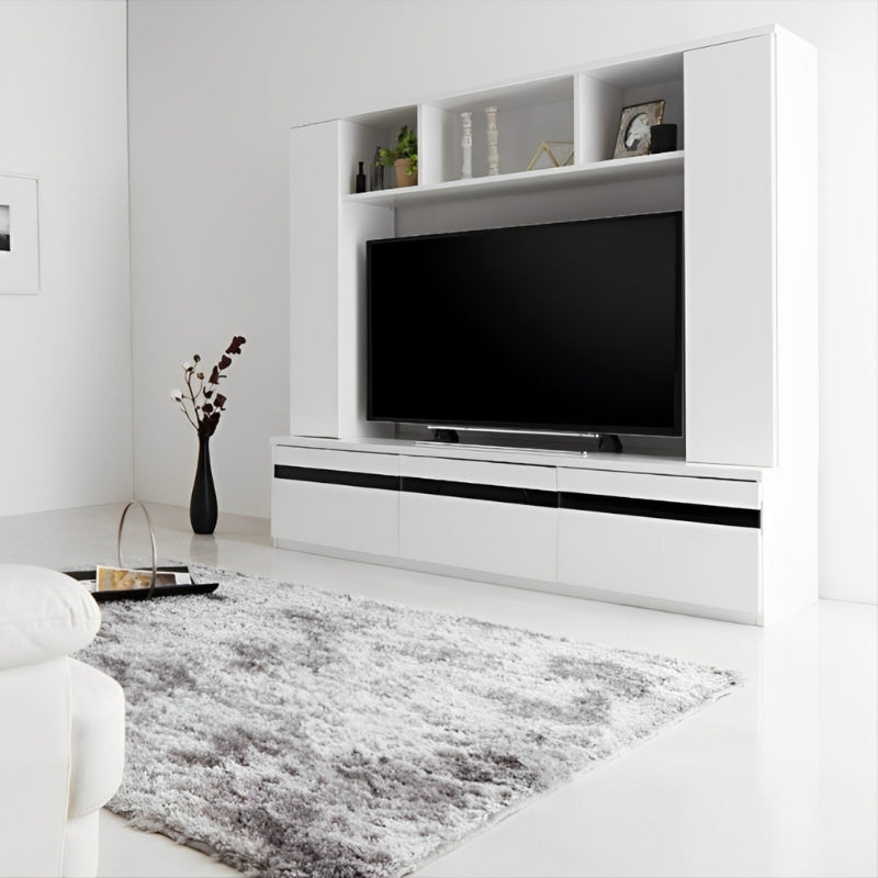 鏡面仕上げハイタイプTVボード MODERNA モデルナ 本体カラー シャインホワイト
