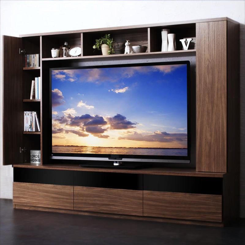 60型対応ハイタイプTVボード three score スリースコア 本体カラー ウォルナットブラウン