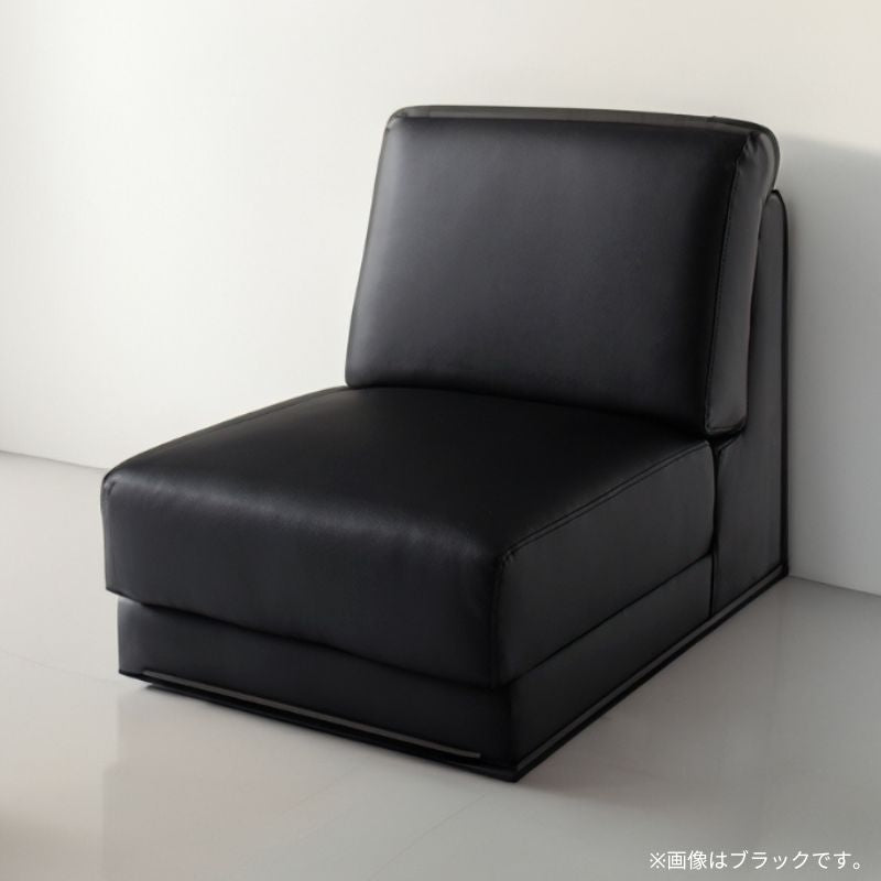 レイアウト自由 家族でリビングを囲める大型モダンデザインコーナーカウチ La cienega ラ・シェネガ ソファ 1P 座面カラー ブラック