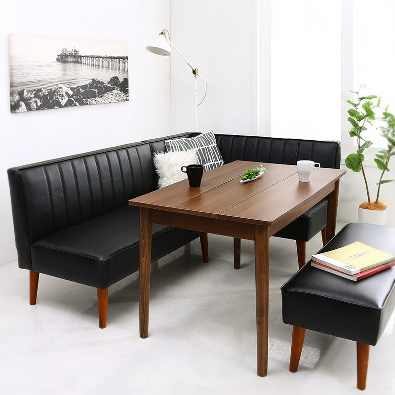 モダンデザインレザーソファ リビングダイニングセット ZLIVE ジライブ 3点:ソファ3点 アームなし 2P+1P2脚 フレームカラー・座面カラー ブラック お客様組立