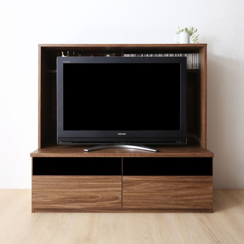 ミドルタイプテレビボードシリーズ city sign シティサイン テレビ台 本体カラー ウォルナットブラウン