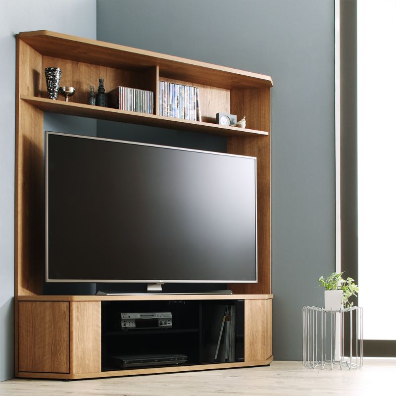 大型テレビ65V型まで対応 ハイタイプテレビボード XX ダブルエックス 本体カラー オークナチュラル
