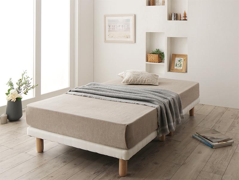 搬入・組立・簡単 すのこ構造 ショート丈脚付きマットレス ボトムベッド 専用別売品(脚) 脚22cm 寝具カラー お客様組立