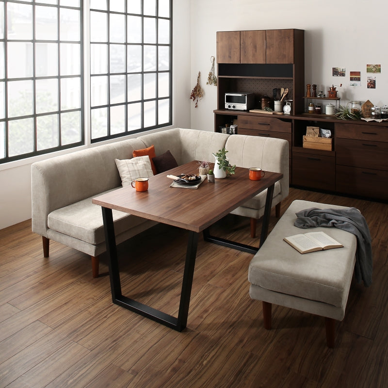 座り心地にこだわったポケットコイルリビングダイニング Reymart レイマート 4点:テーブル+ソファ3点 W150+2P+1P+コーナー フレームカラー・座面カラー ネイビー お客様組立