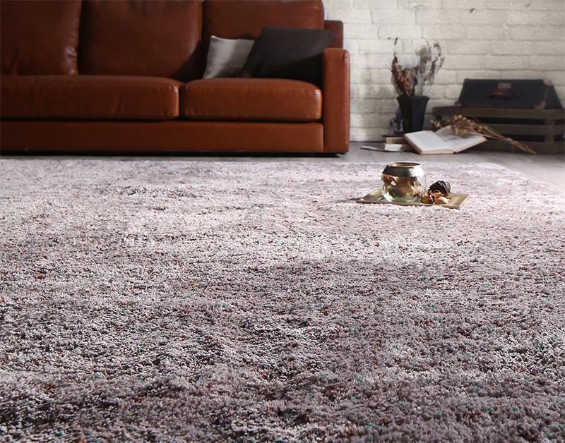 ふわふわボリュームの洗えるミックスカラーシャギーラグ Morful モルフル 50×80cm ラグ・マットカラー ベージュ
