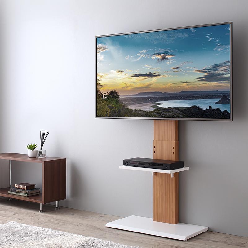壁掛け風テレビ台 Stand-TV スタンドTV ロータイプ フレームカラー ホワイト