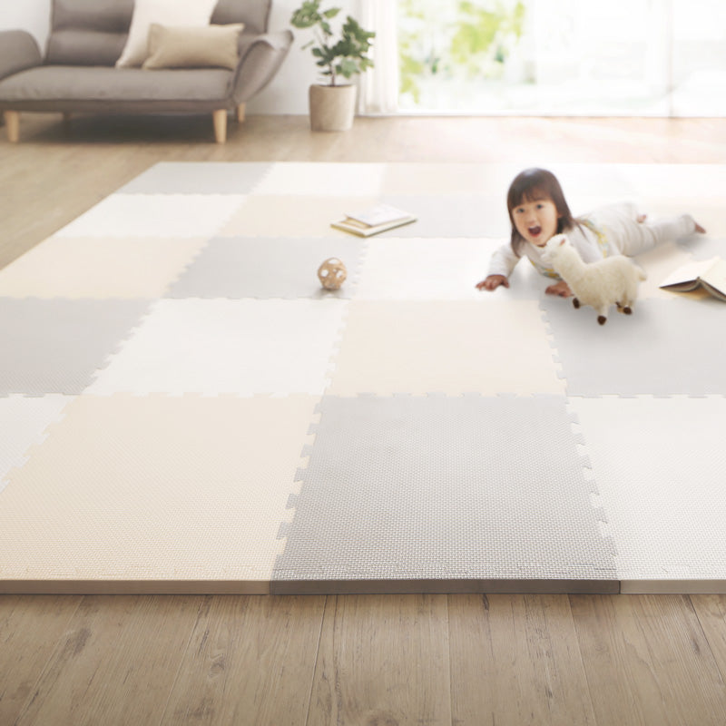 ジョイントマット いろ・いろフィット 尺五 18mm厚 極厚 48枚(6畳) ラグ・マットカラー チルアウトグレー3