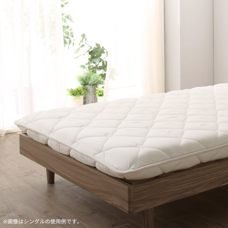 ベッドにぴったり敷布団 シングル 寝具カラー アイボリー