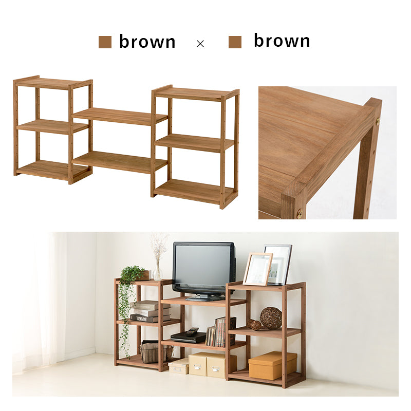 ラック-MCC-天然木3列