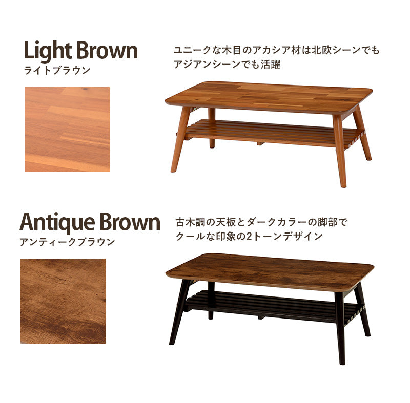 折れ脚テーブル-MT-天板長方形-棚付き