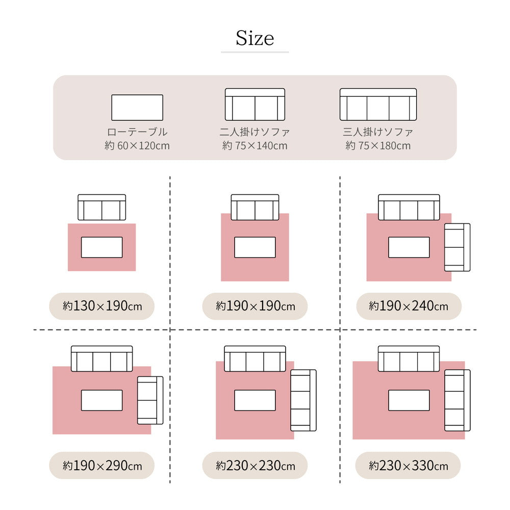 アンティーク絨毯風プリントラグ トルクメン