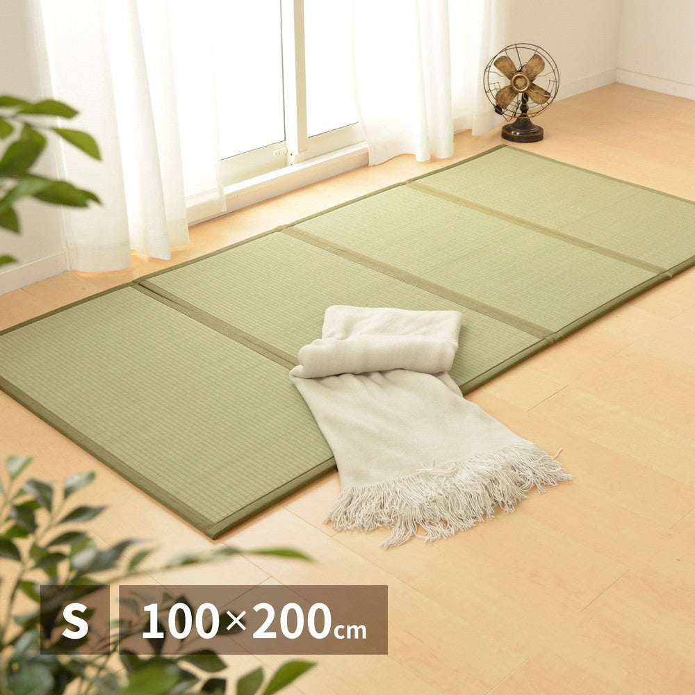 折り畳める 畳マットレス 鞍馬 ダブル(140×200cm) 寝具カラー グリーン