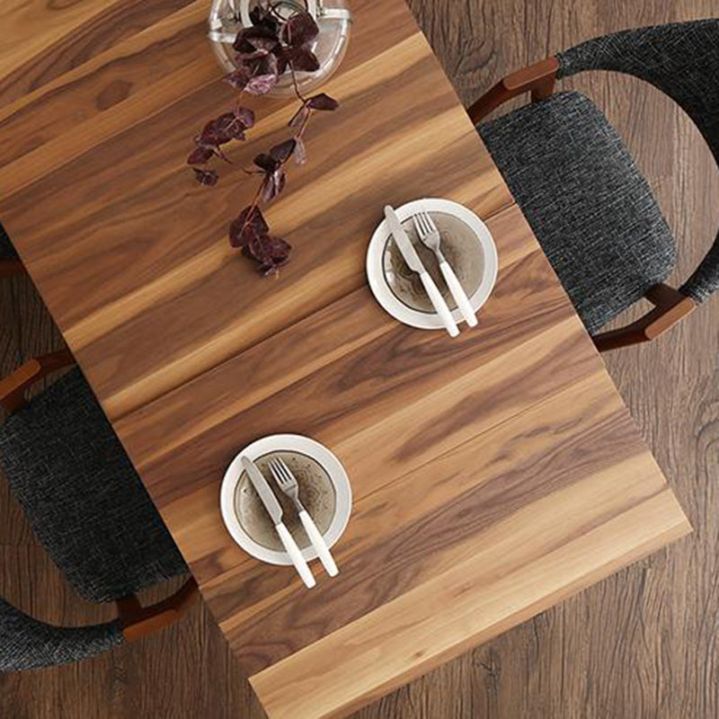 伸長式 ダイニング テーブル 天然木ウォルナット材テーブル シエルタ・アルファ