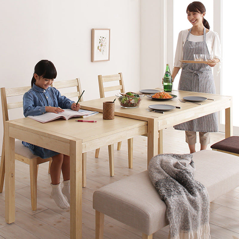 リビング学習 机 ダイニング スライド伸縮テーブル ソララ