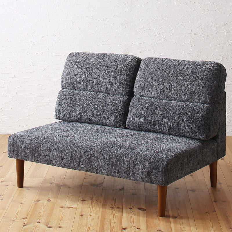 ハイバックソファ ふかふかソファ ローソファにもなる ハイバック起毛生地ソファ フクラン