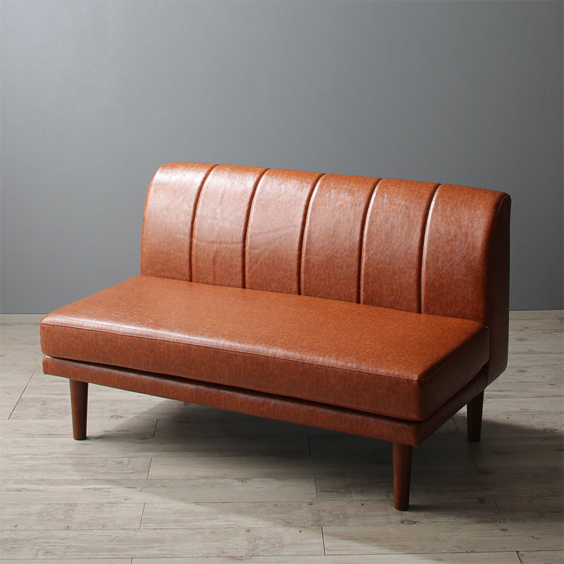 レザーソファ 合皮ソファ高さ調節 ローソファにもなる レザーソファ ノルド