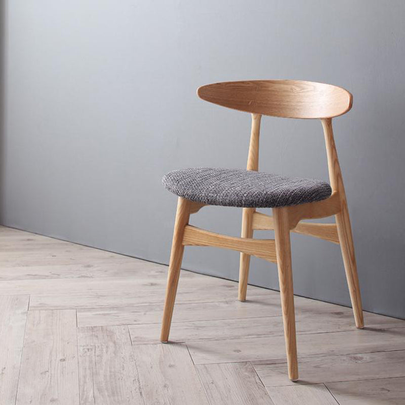 北欧ダイニングチェア 天然木アッシュ材 流線形が美しい 北欧デザイナーズ リビング チェア Nell ネル