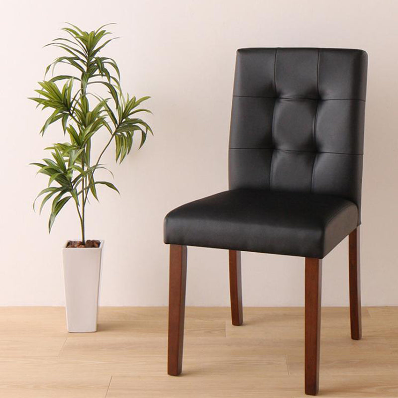 レザーダイニングチェア 同色2脚セット 立ち姿が美しい モダンデザイン レザーキルティングチェア ホテルズ
