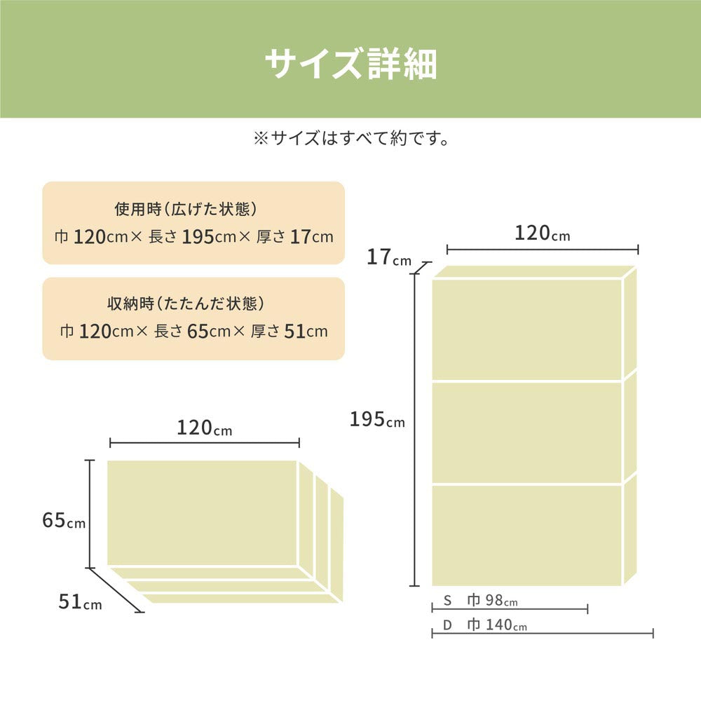 折り畳み高反発マットレス