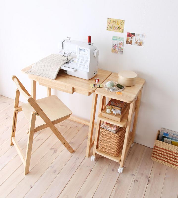 リビングにつくる家事スペース mare メール 折りたたみチェア フレームカラー ナチュラル