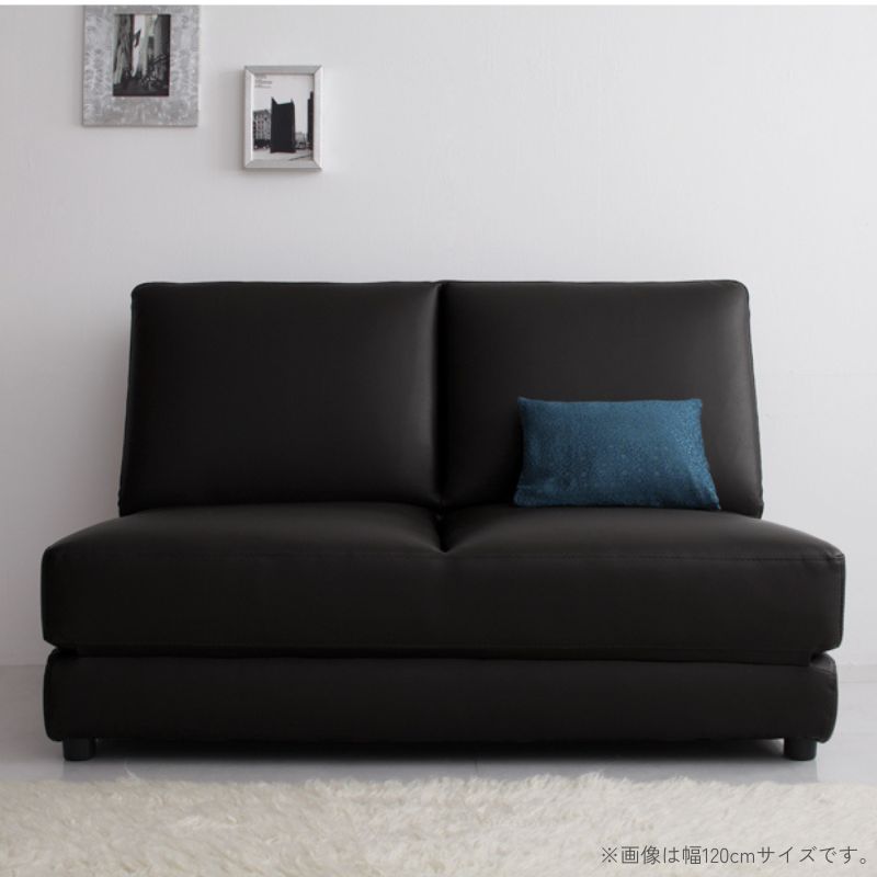 デザインソファベッド Cleobury クレバリー 幅95cm 座面カラー ブラック