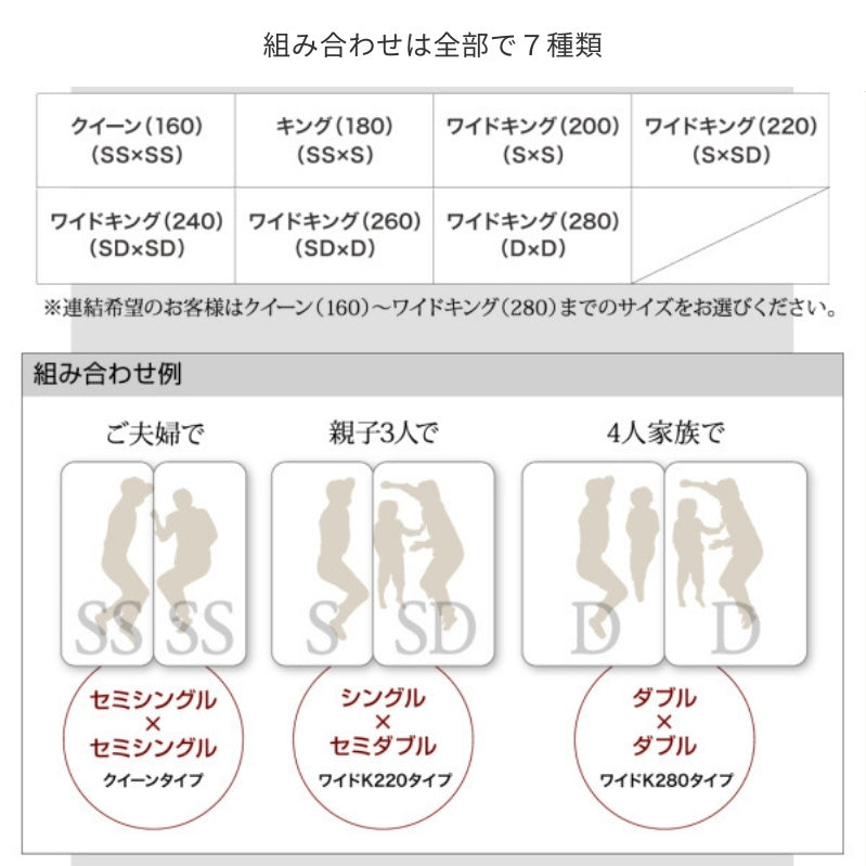 将来分割して使える・大型モダンフロアベッド LAUTUS ラトゥース