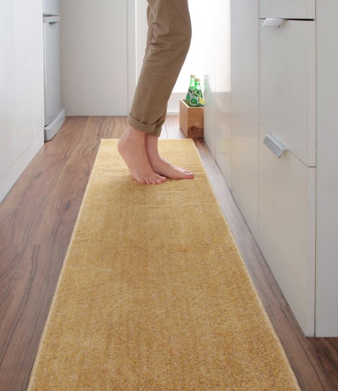 洗える国産キッチンマット unie ユニー 45×60cm ラグ・マットカラー ベージュ