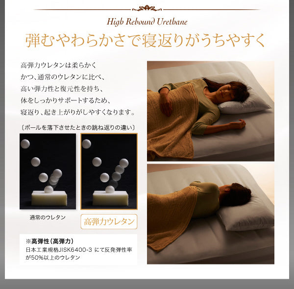 日本人技術者設計 超快眠マットレス抗菌防臭防ダニ ホテルプレミアム ボンネルコイル硬さ：かため EVA エヴァ