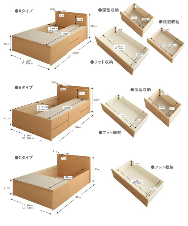 大容量収納ファミリーチェストベッド TRACT トラクト