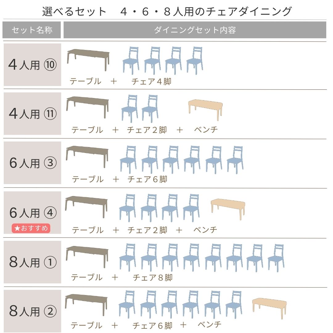 天然木ウォールナット材 デザイン伸縮ダイニングセット Kante カンテ