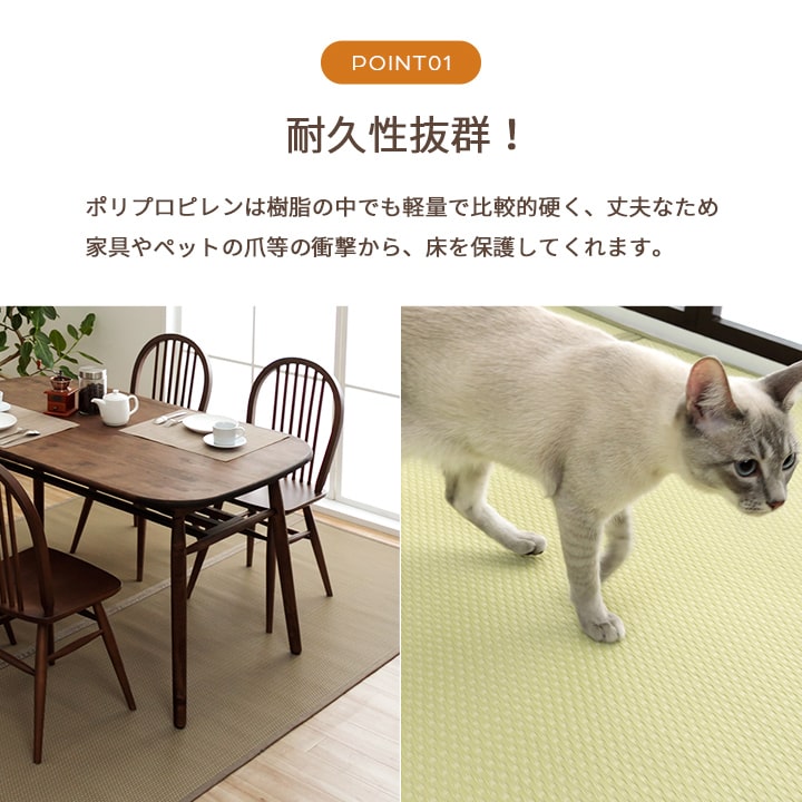 洗える ござ 日本製 国産 カーペット リバーシブル