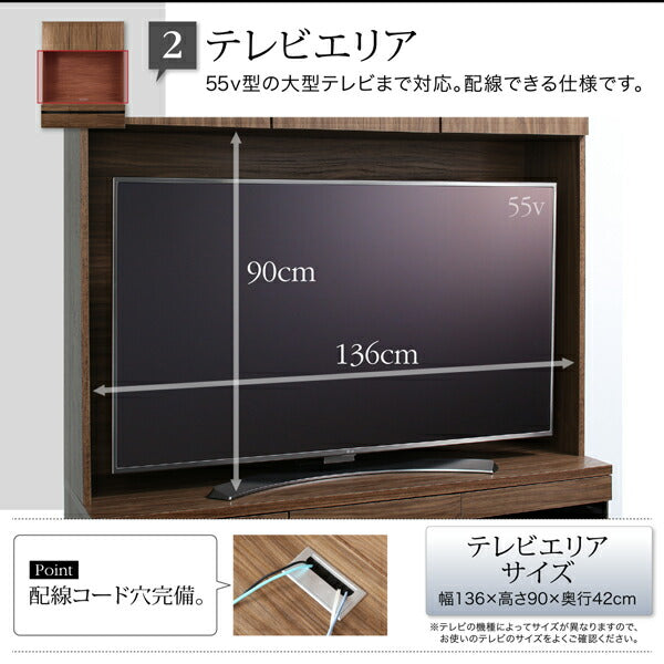 ハイタイプテレビボードシリーズ Glass line グラスライン