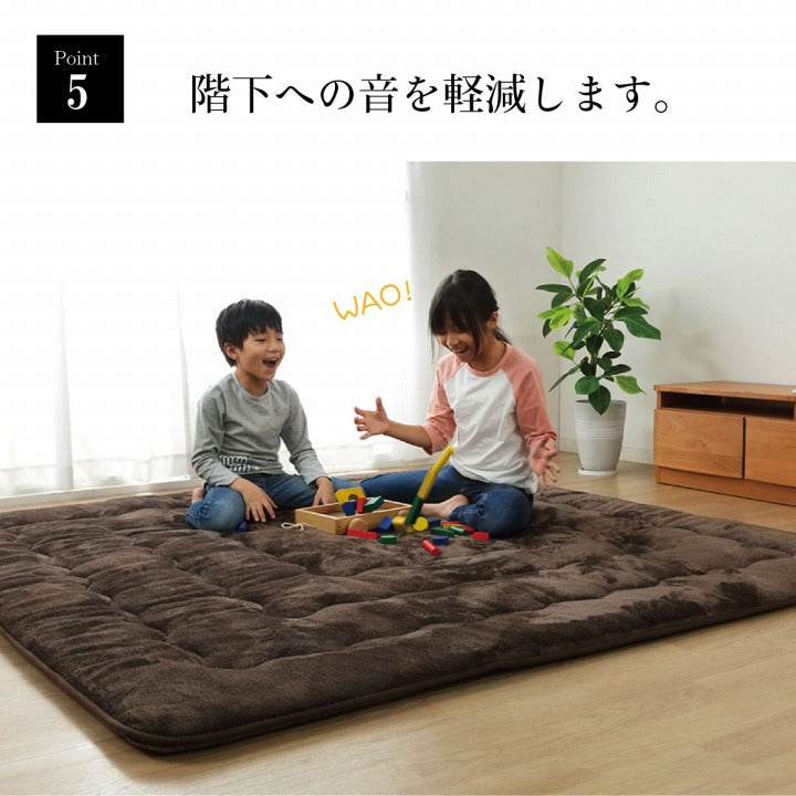 ラグ こたつ敷き布団 正方形 撥水 あったか仕様6層タイプ