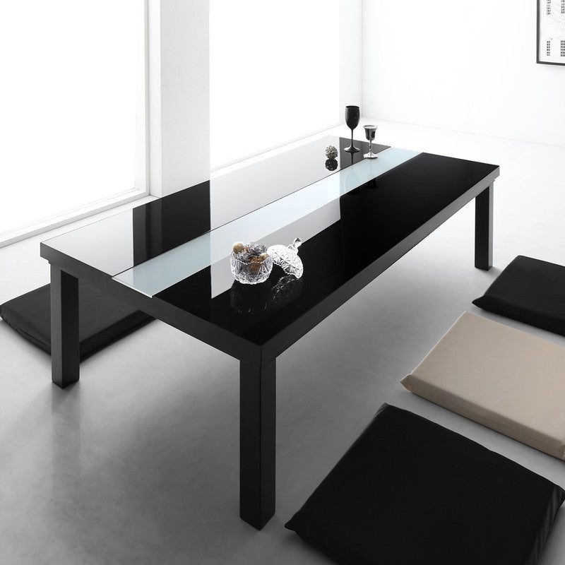 ワイドサイズ 鏡面仕上げ アーバンモダンデザインこたつテーブル VADIT-WIDE バディットワイド
