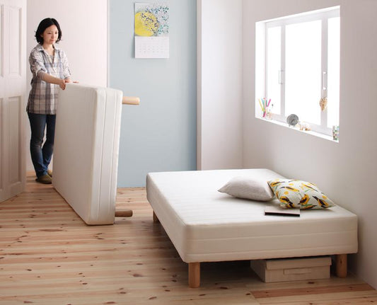 専用 敷きパッドが選べる 移動・搬入・掃除がらくらく 分割式脚付きマットレスベッド