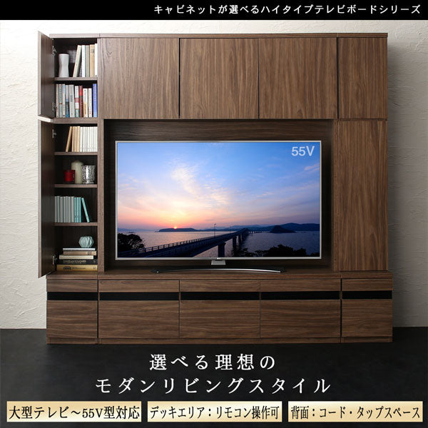 ハイタイプテレビボードシリーズ Glass line グラスライン テレビ台+キャビネット