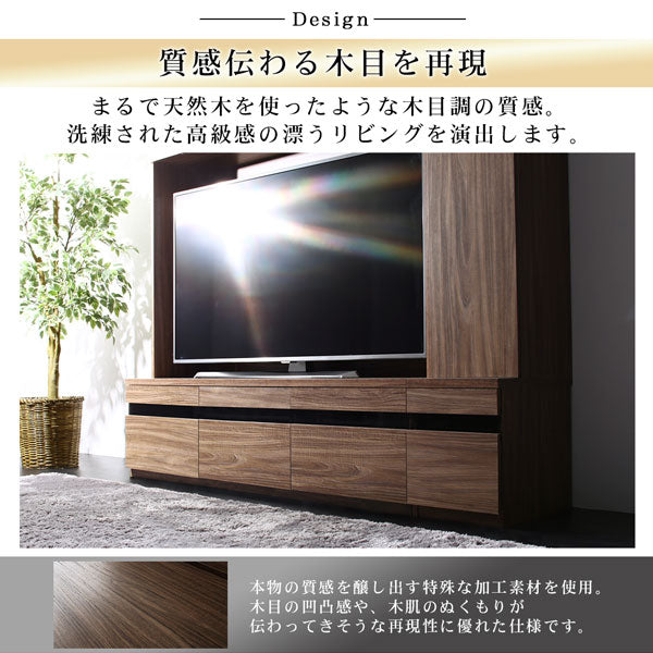 ハイタイプテレビボードシリーズ Glass line グラスライン テレビ台+キャビネット