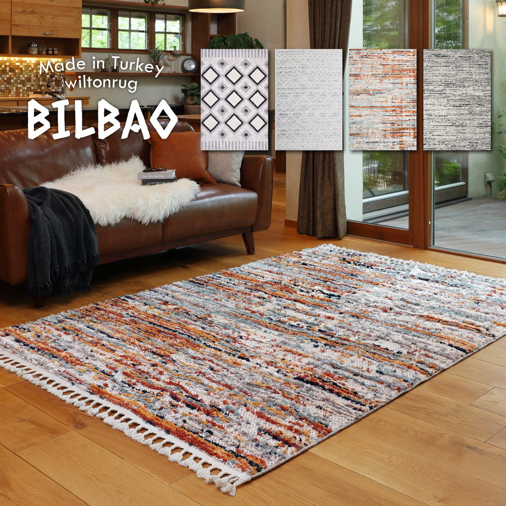 トルコ製 折り畳めるウィルトンラグ BILBAO プレゾン