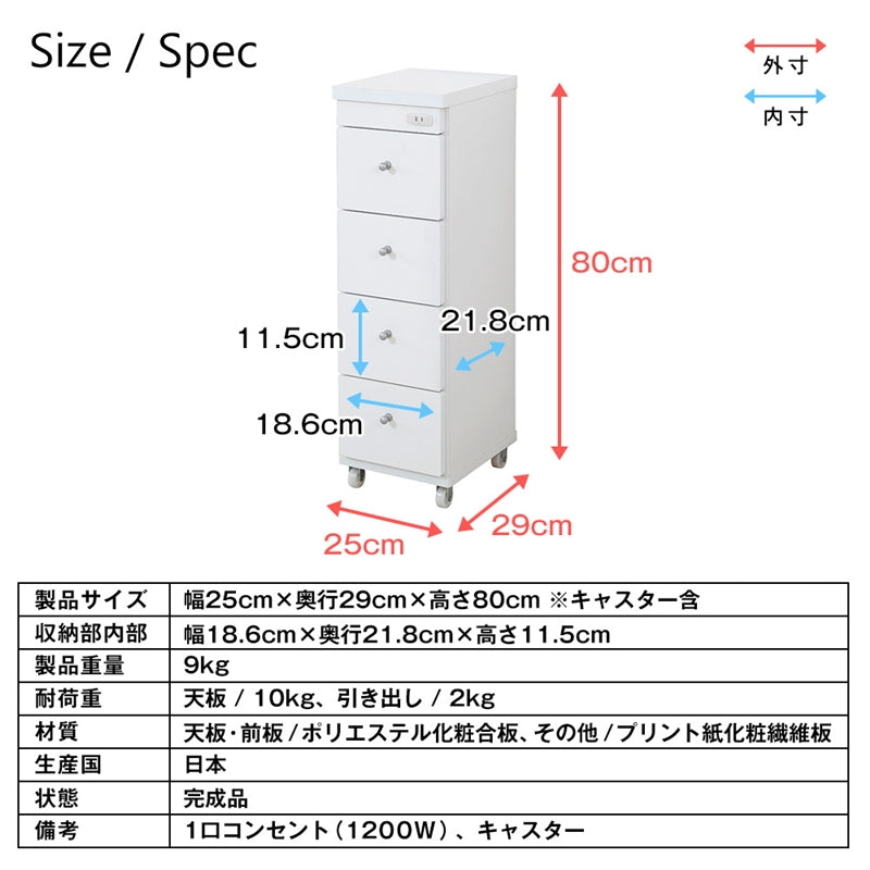 すき間ワゴン