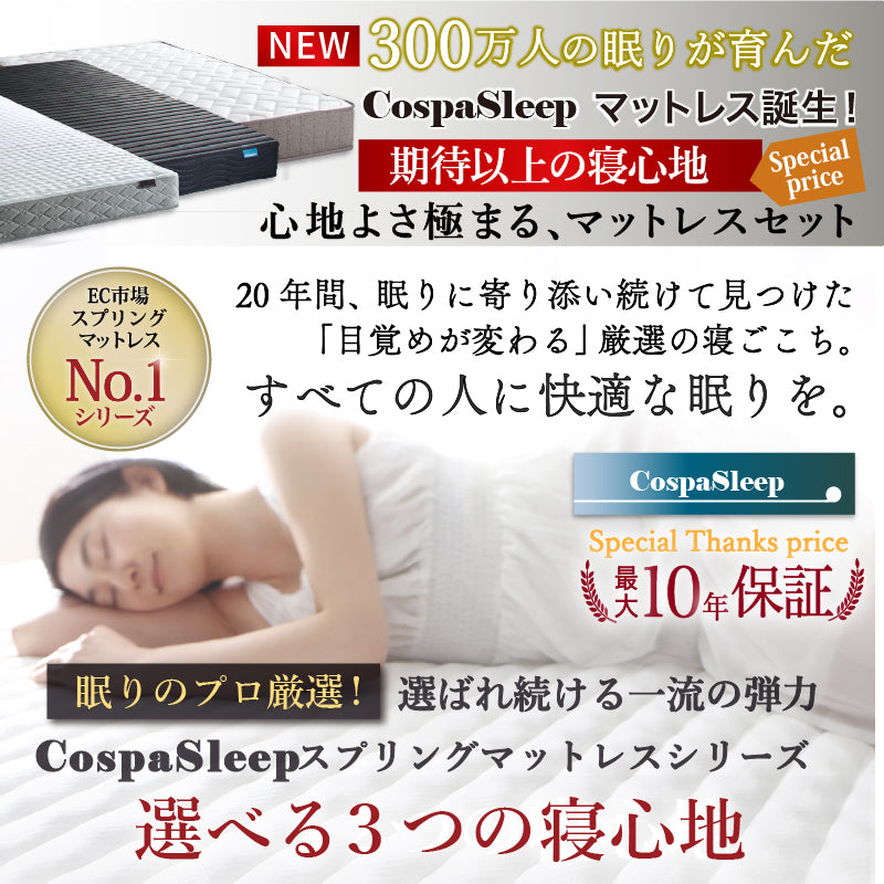 棚・コンセント・脚付きすのこベッド【KASANE】