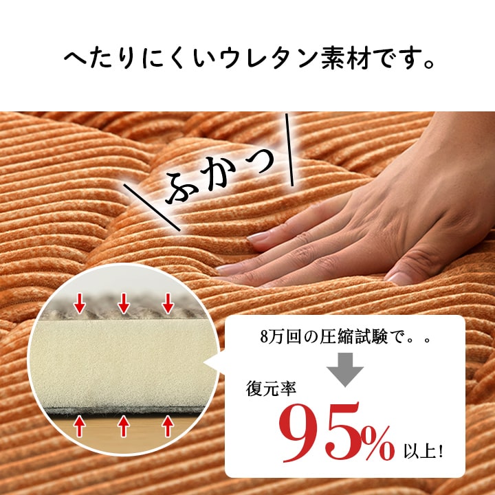 極厚キルトラグ　ラグ 滑りにくい 防音 ボリューム