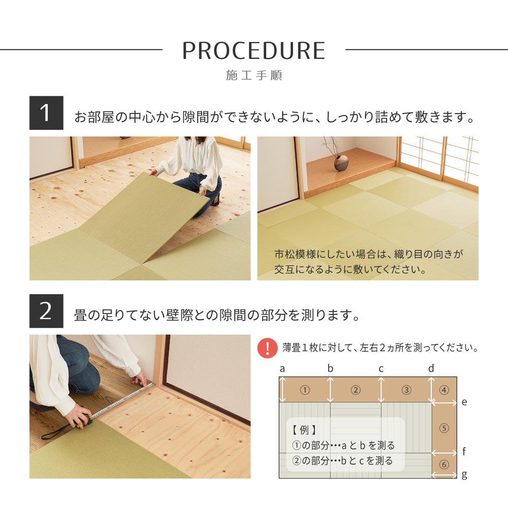 【萩原の畳屋さんシリーズ】DIY用薄畳　いつき