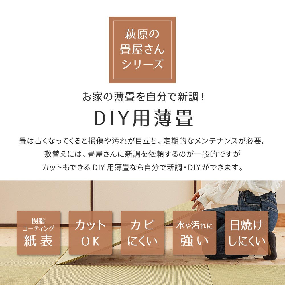 【萩原の畳屋さんシリーズ】DIY用薄畳　いつき