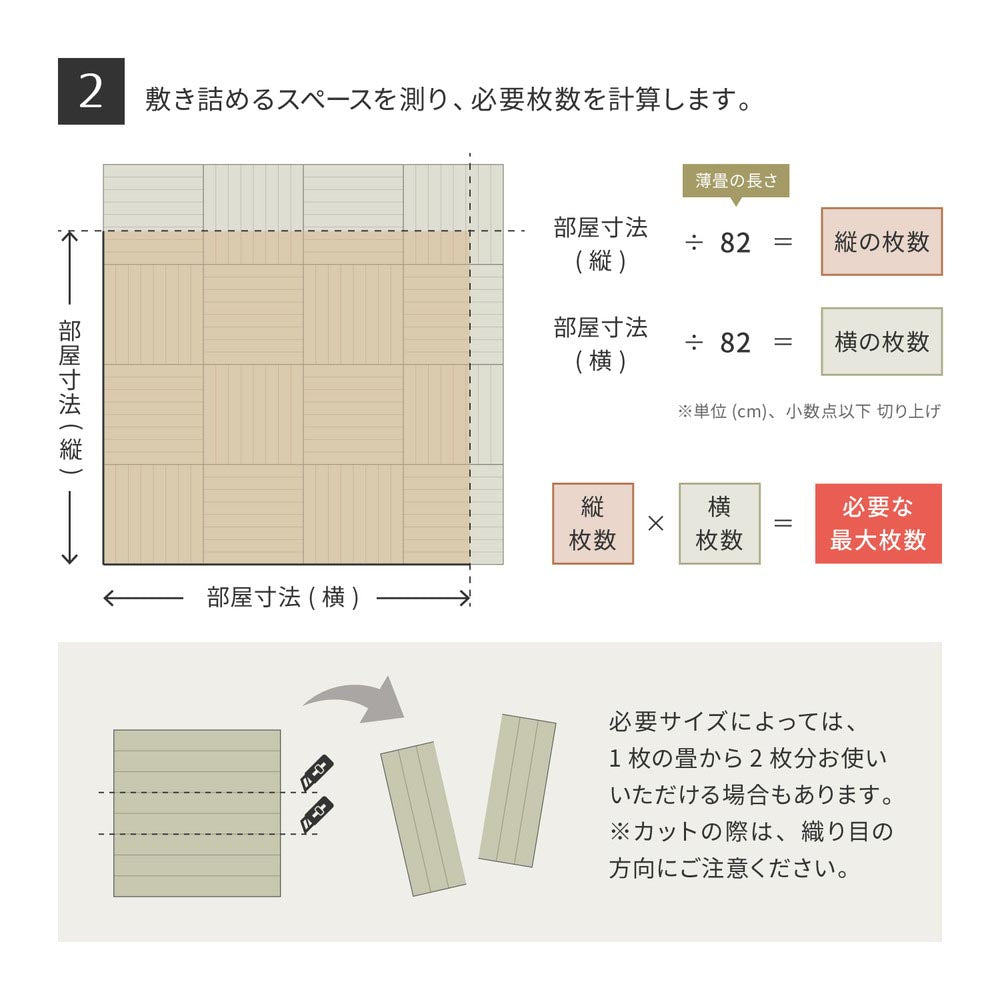 【萩原の畳屋さんシリーズ】DIY用薄畳　いつき