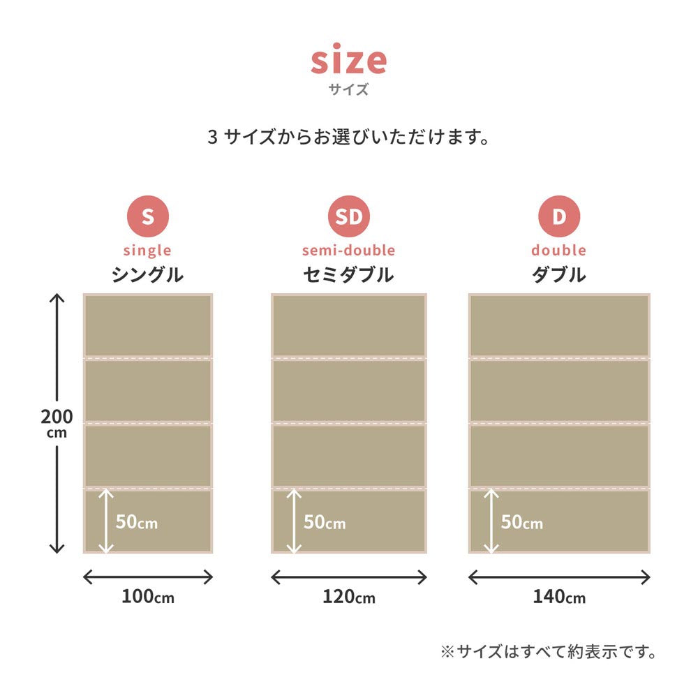 4つ折り畳マットレス　貴船