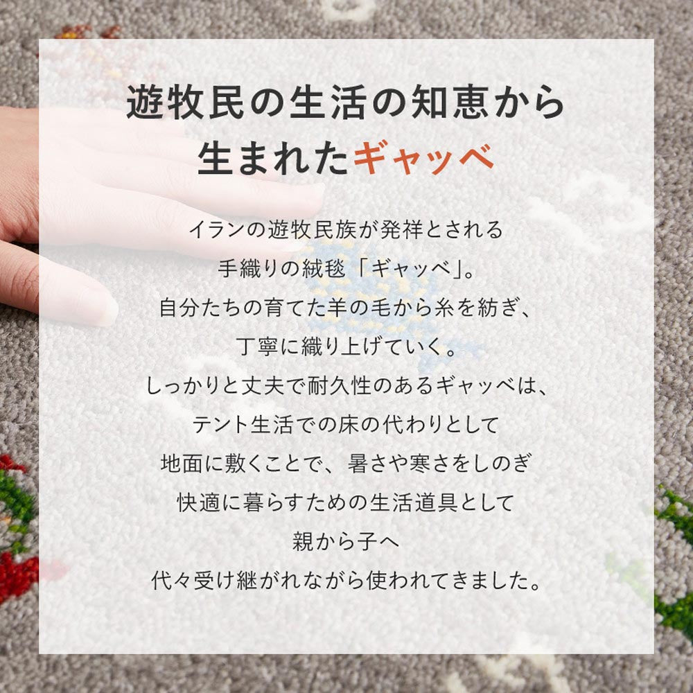 ギャッベ　チェアパッド　ヌメロ